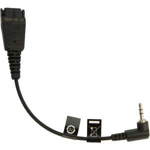 GN Netcom A/S Jabra 8800-00-46 CABLE W/ QD TO 2.5MM PLUG F/ PANASONIC GB500/PLX CA40 Audio Cable