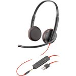 Plantronics 209747-101 BLACKWIRE C3225 USB-A IN Wired Binaural Headset