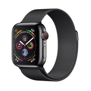 Apple MTVM2B/A -  WATCH S4 GPS+CELL 40MM SP BL SS BLACK MILANESE LOOP IN - Smart Watch