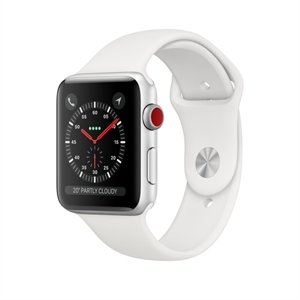 Apple MTH12B/A - WATCH S3 GPS+CELL 42MM SILV WHITE SPORT BAND IN - Smart Watch