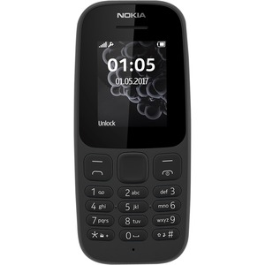 Nokia A00028303 - NOKIA 105 BLACK 2017 1.8IN GSM IN - Mobile Phone