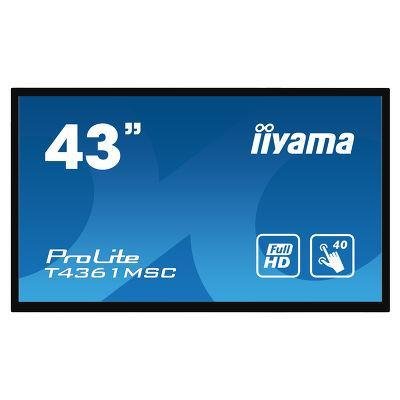 IIYAMA T4361MSC-B1 - 43" Black Interactive Display Full HD