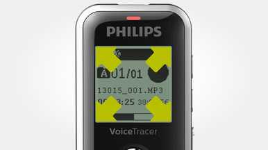 Philips DVT2050 - 8GB Digital VoiceTracer 2MIC Audio Recorder - Aluminium Silver