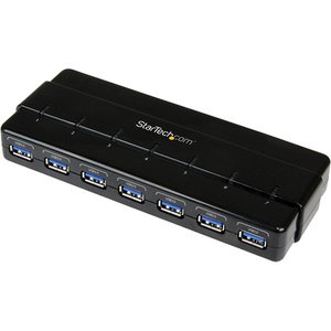 Startech ST7300USB3B - 7PORT USB 3.0 HUB WITH POWER ADAPTER - SEVEN PORT USB 3.0 HUB